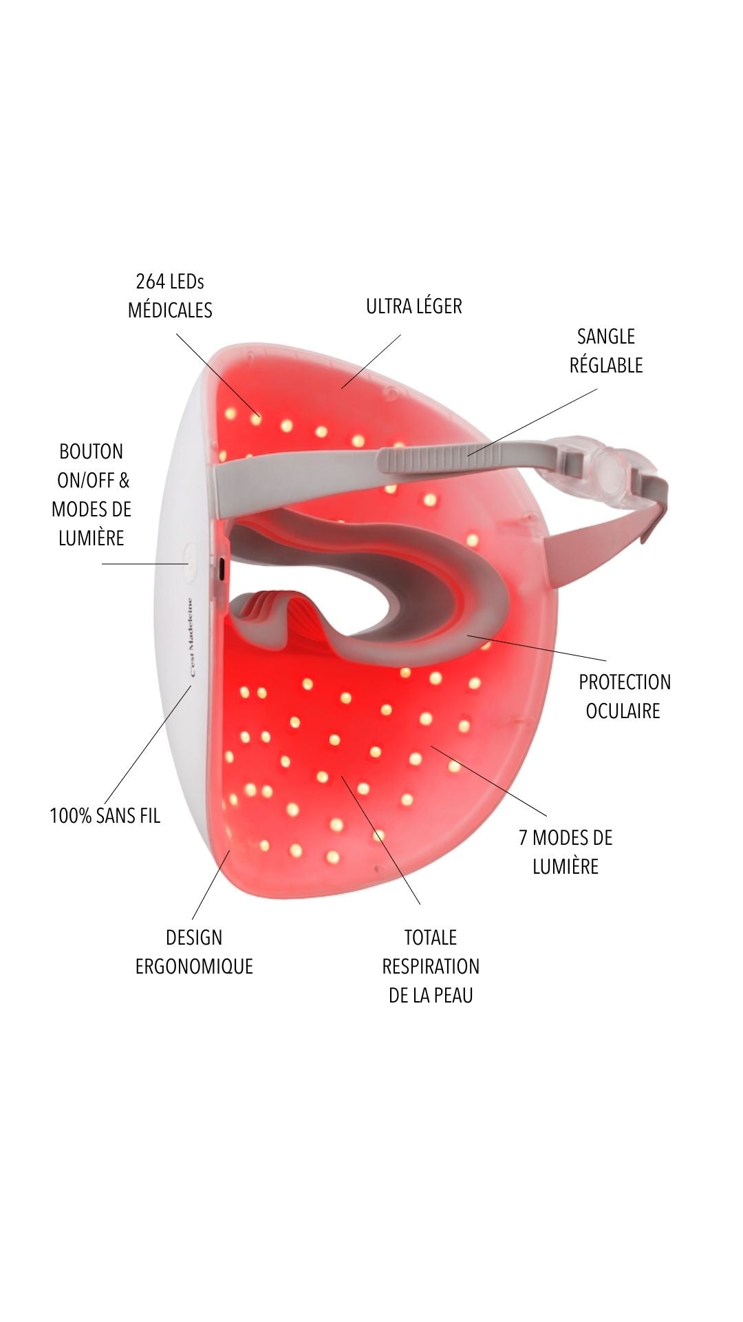 Lumière™ Multi Light & NIR LED Therapy Mask | 7 Colour LED Mask