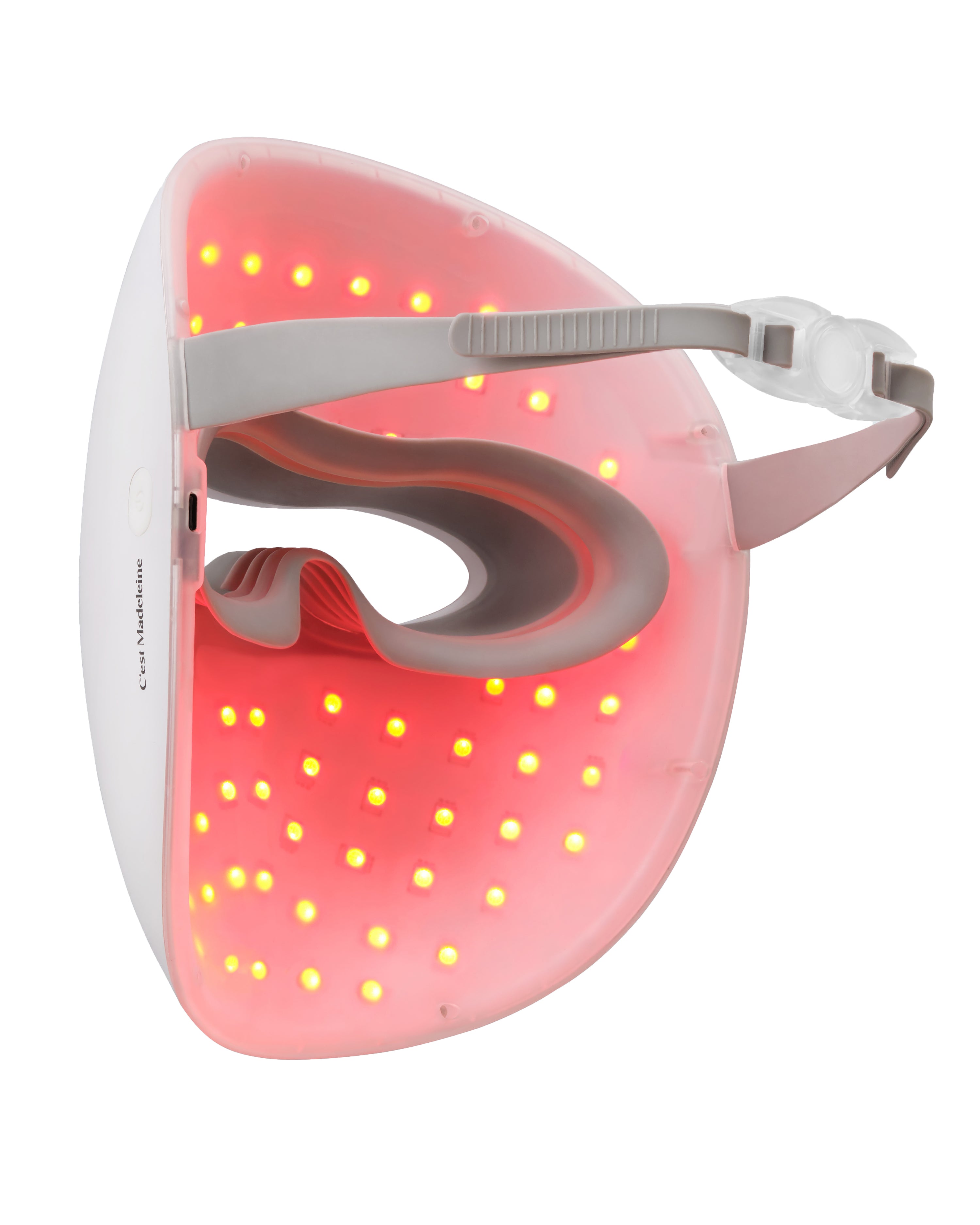 Why is the gap between the mask and the skin so important during LED light treatment?