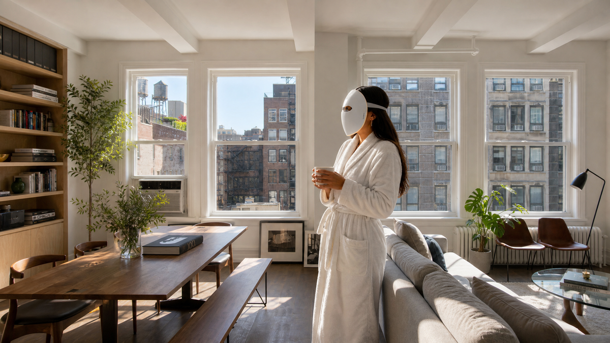 New skincare routine with the Lumière LED mask